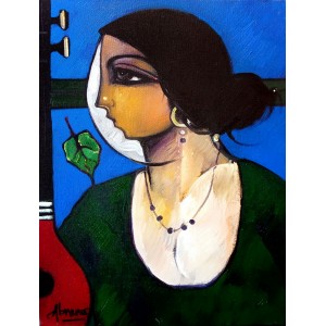 Abrar Ahmed, 12 x 16 Inch, Oil on Canvas, Figurative Painting, AC-AA-580